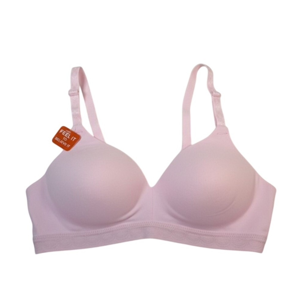 Warners Cloud 9 Wireless Bra Women 34A Pink Comfort Everyday T-Shirt Lingerie